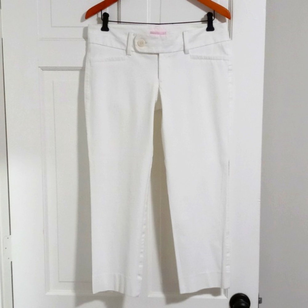 🤍HTF Lilly Pulitzer🤍 - Resort White Luxury Capri Pant